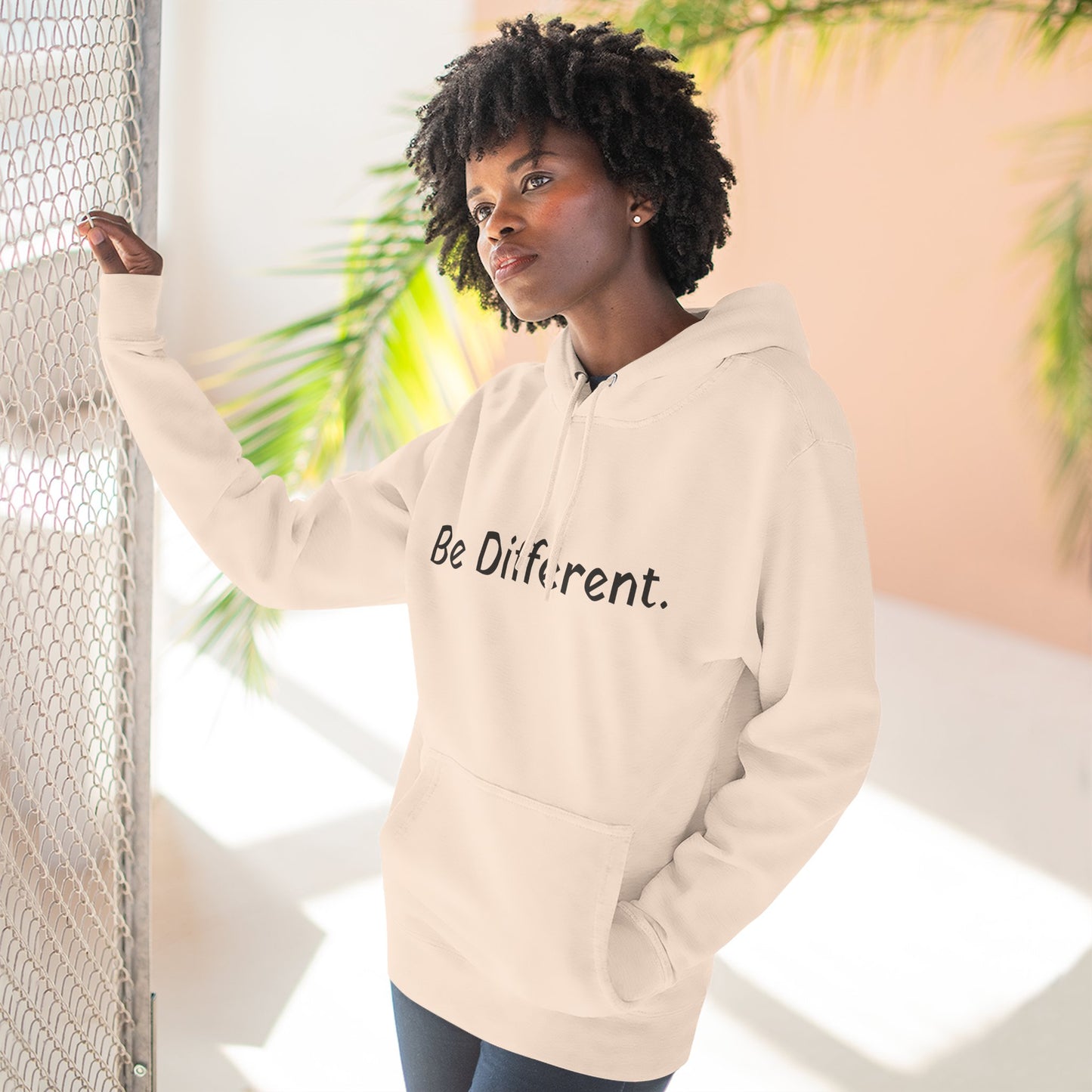 Unisex Be Different Fleece Hoodie