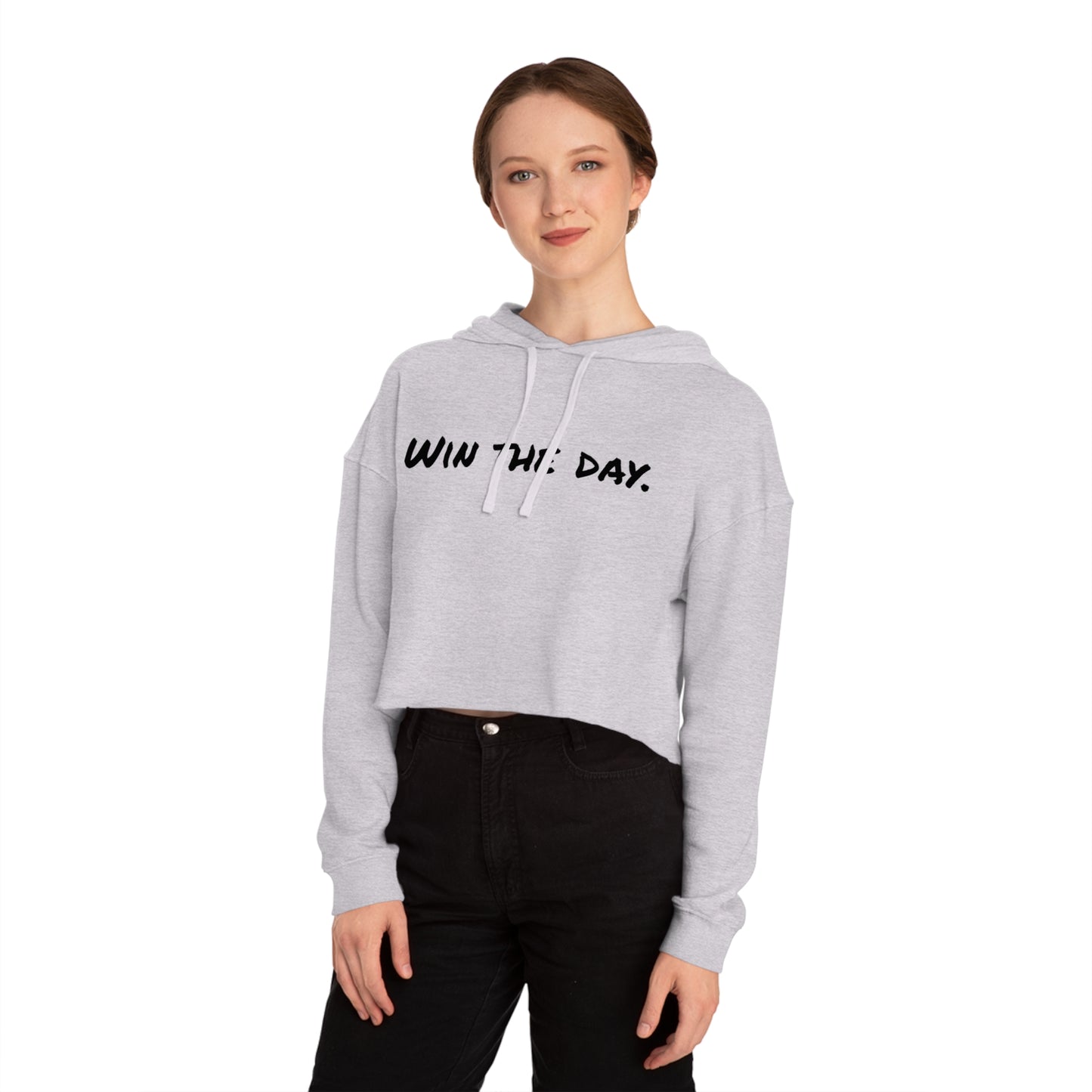 Win the Day Women's Cropped Hooded Sweatshirt