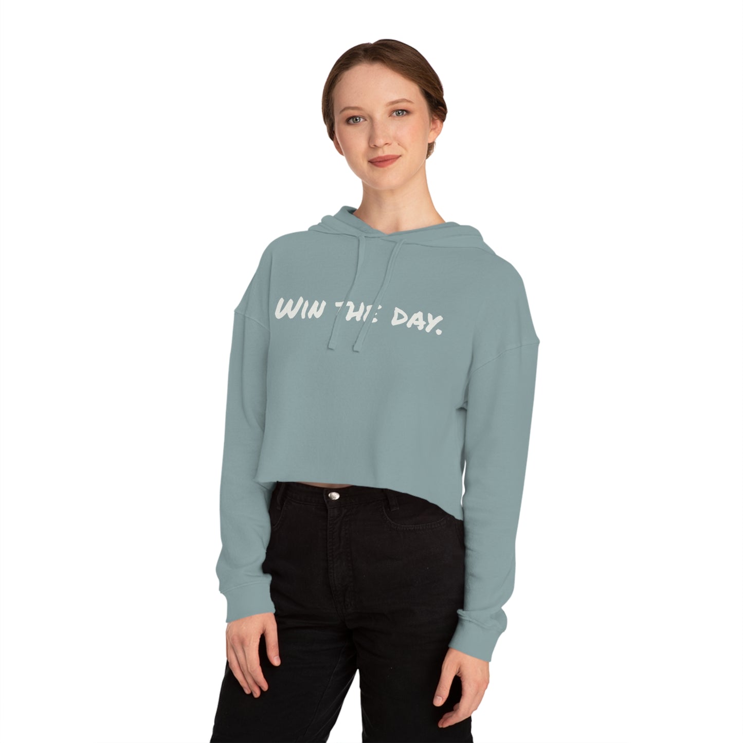 Win the Day Women's Cropped Hooded Sweatshirt