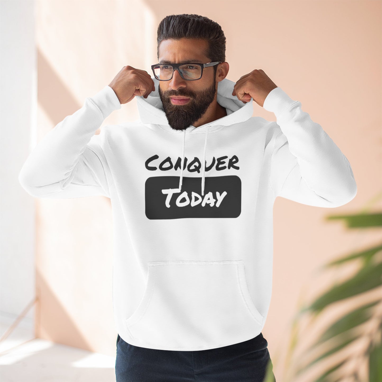 Unisex Conquer Today Fleece Hoodie