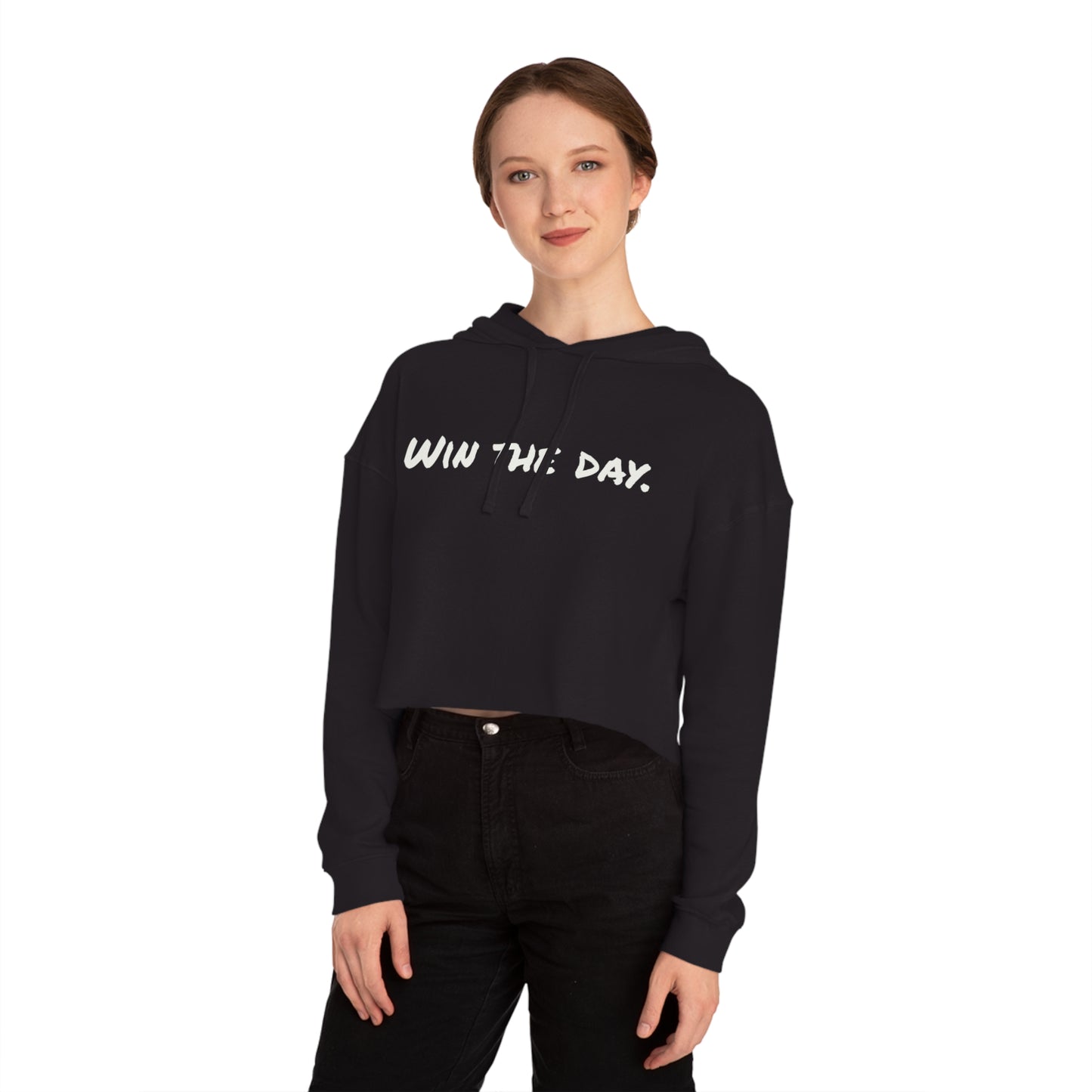 Win the Day Women's Cropped Hooded Sweatshirt