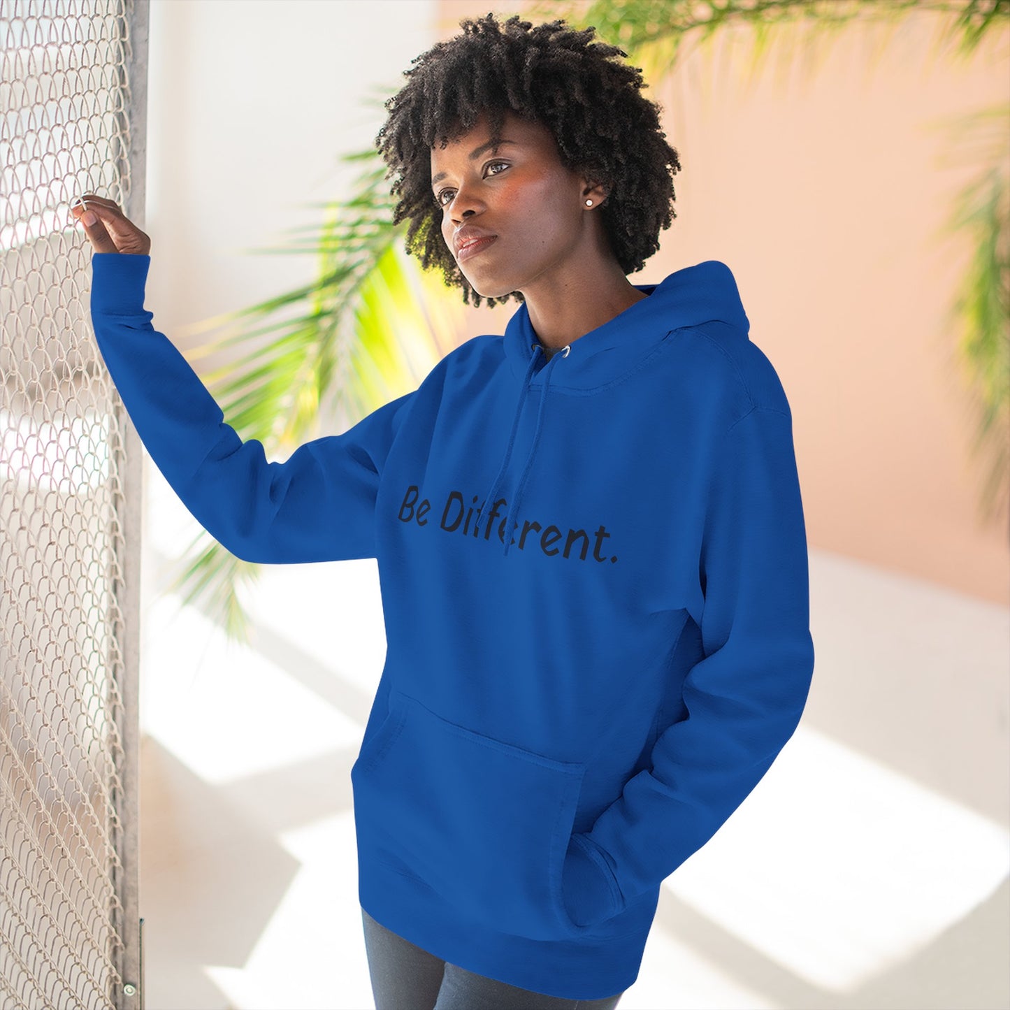 Unisex Be Different Fleece Hoodie