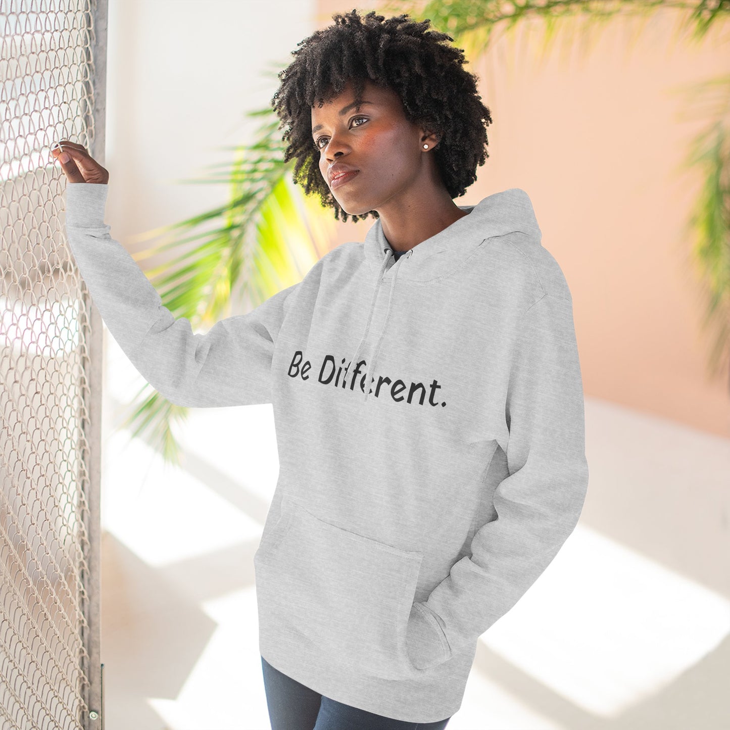 Unisex Be Different Fleece Hoodie