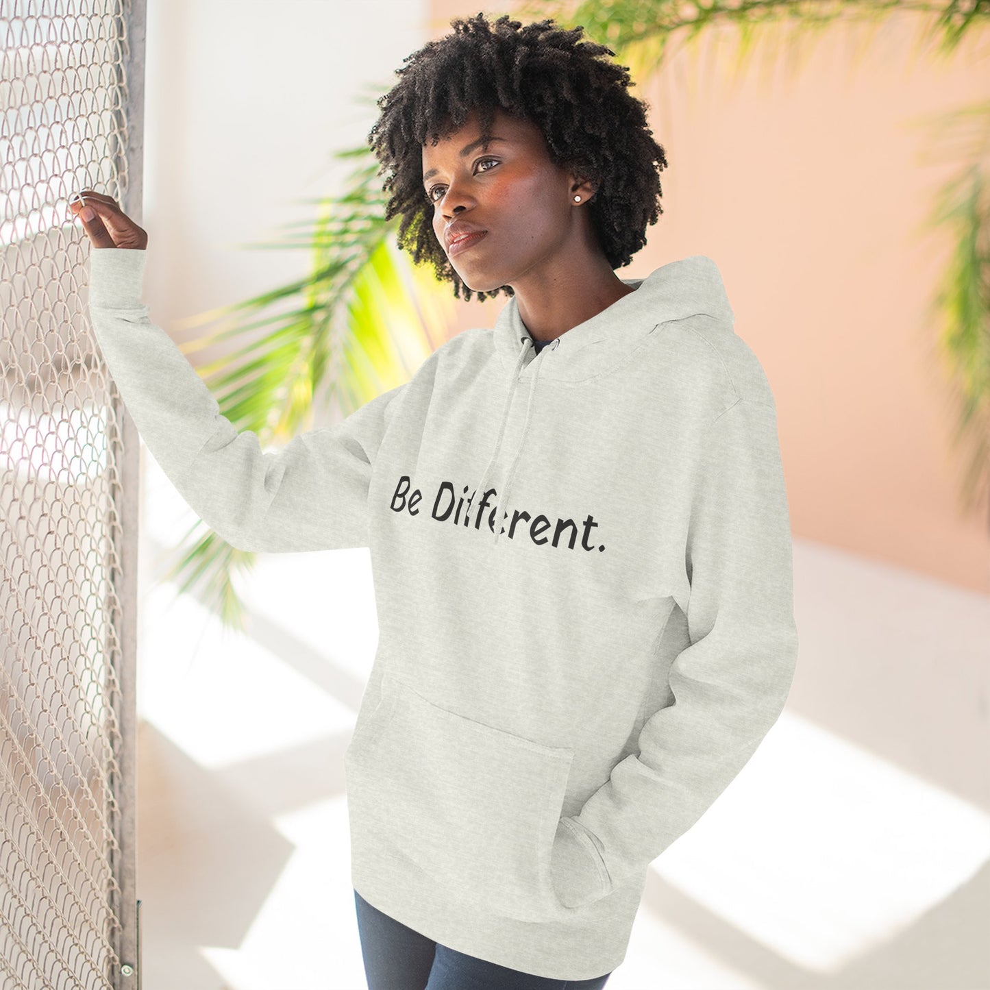 Unisex Be Different Fleece Hoodie