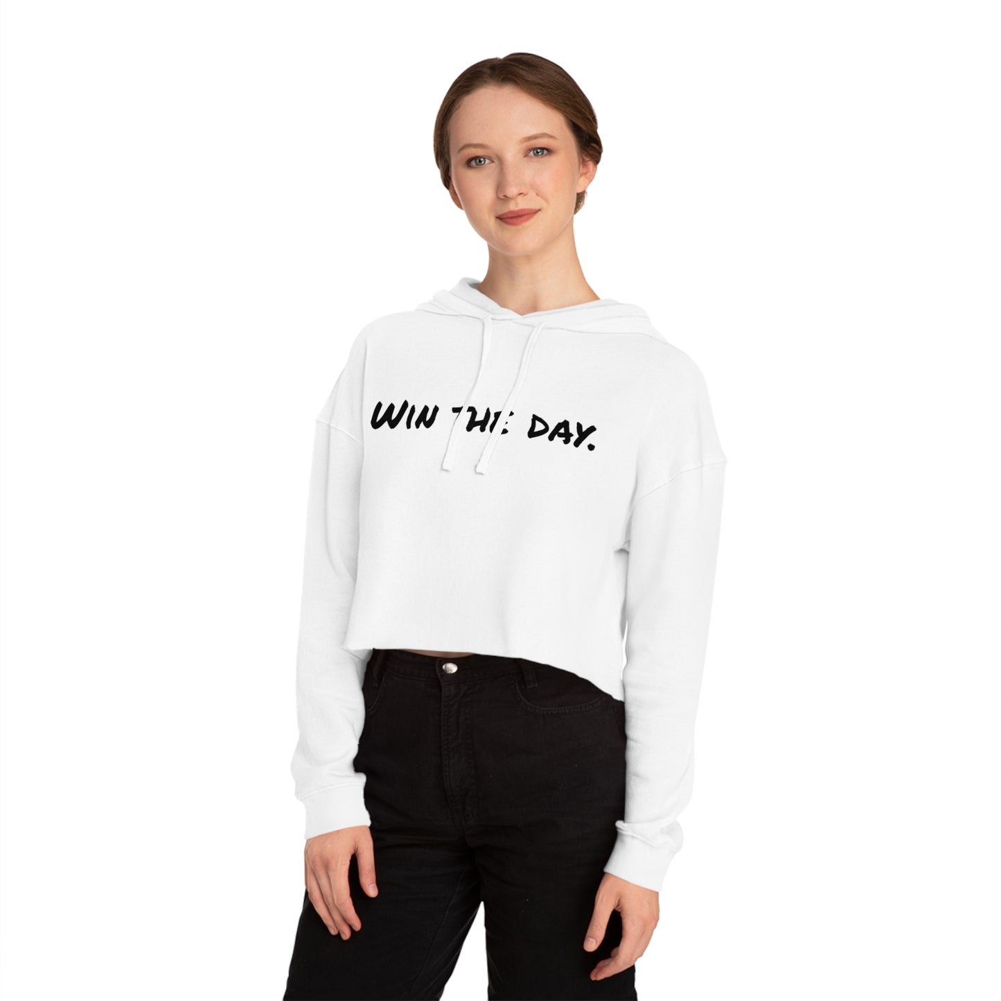 Win the Day Women's Cropped Hooded Sweatshirt