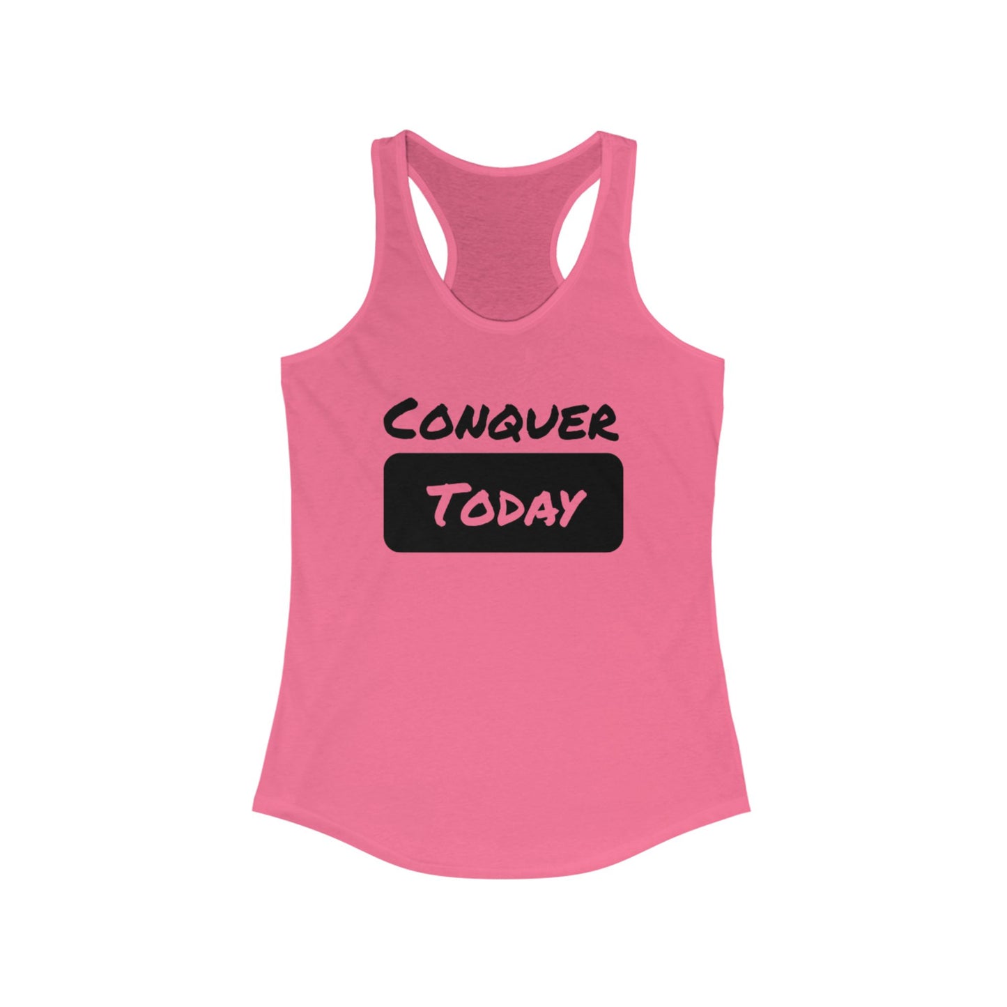 Women's Conquer Today Racerback Tank - Workout Top